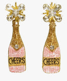 CHEERS Champagne Earrings